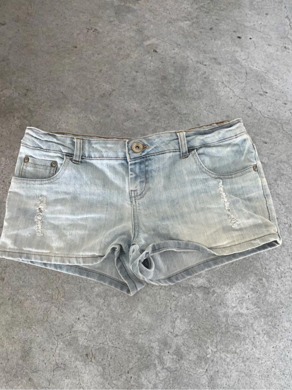 Old Navy Faded Light Blue Denim Cutoff Shorts